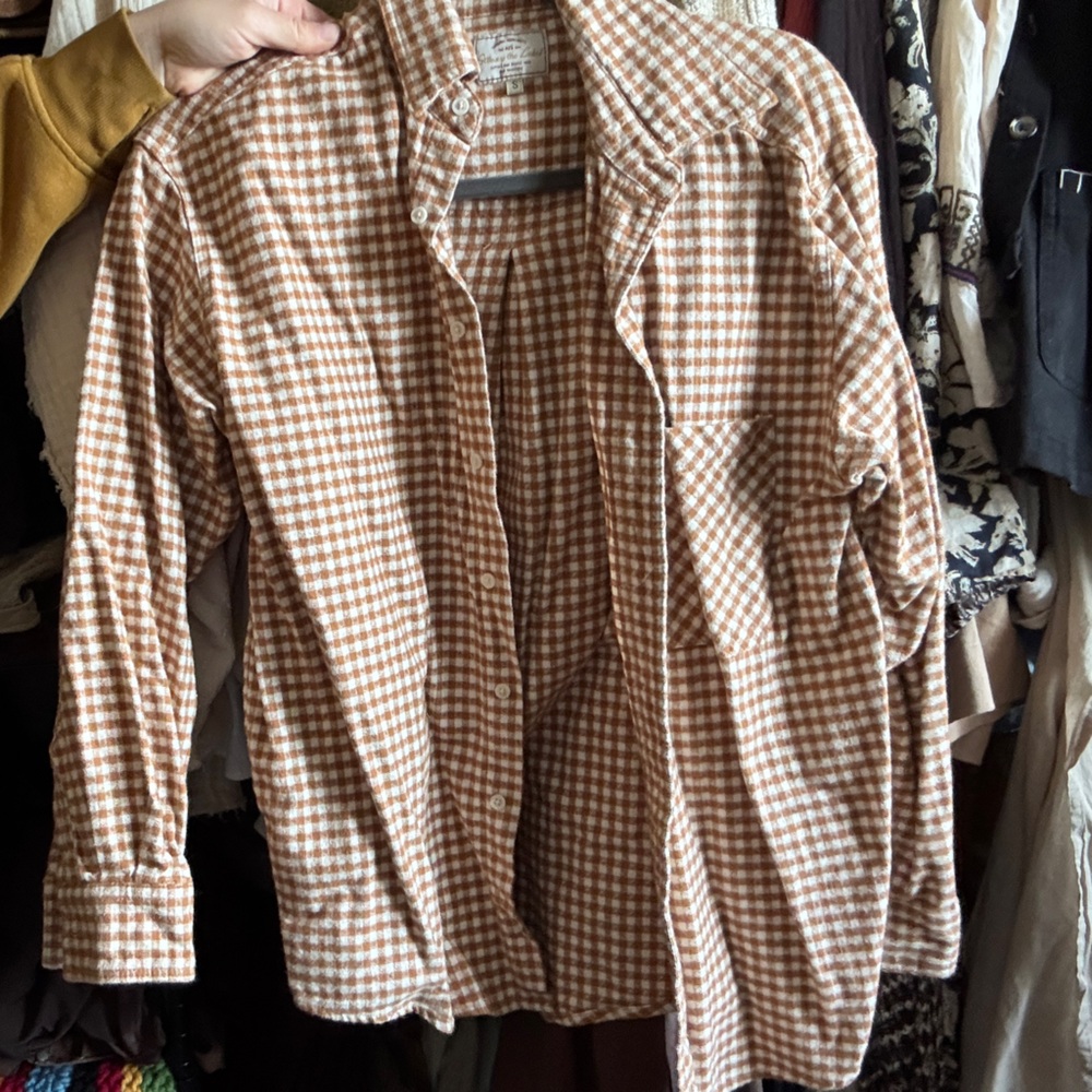 Ottway Brown Checkered Button Down Shirt